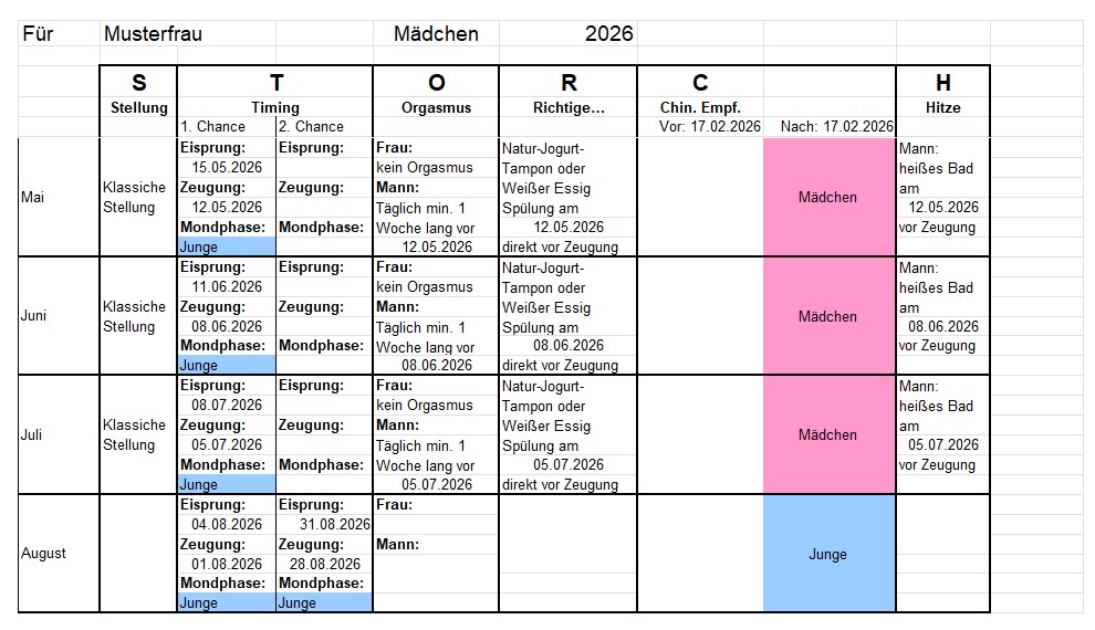 Beispiel Plan